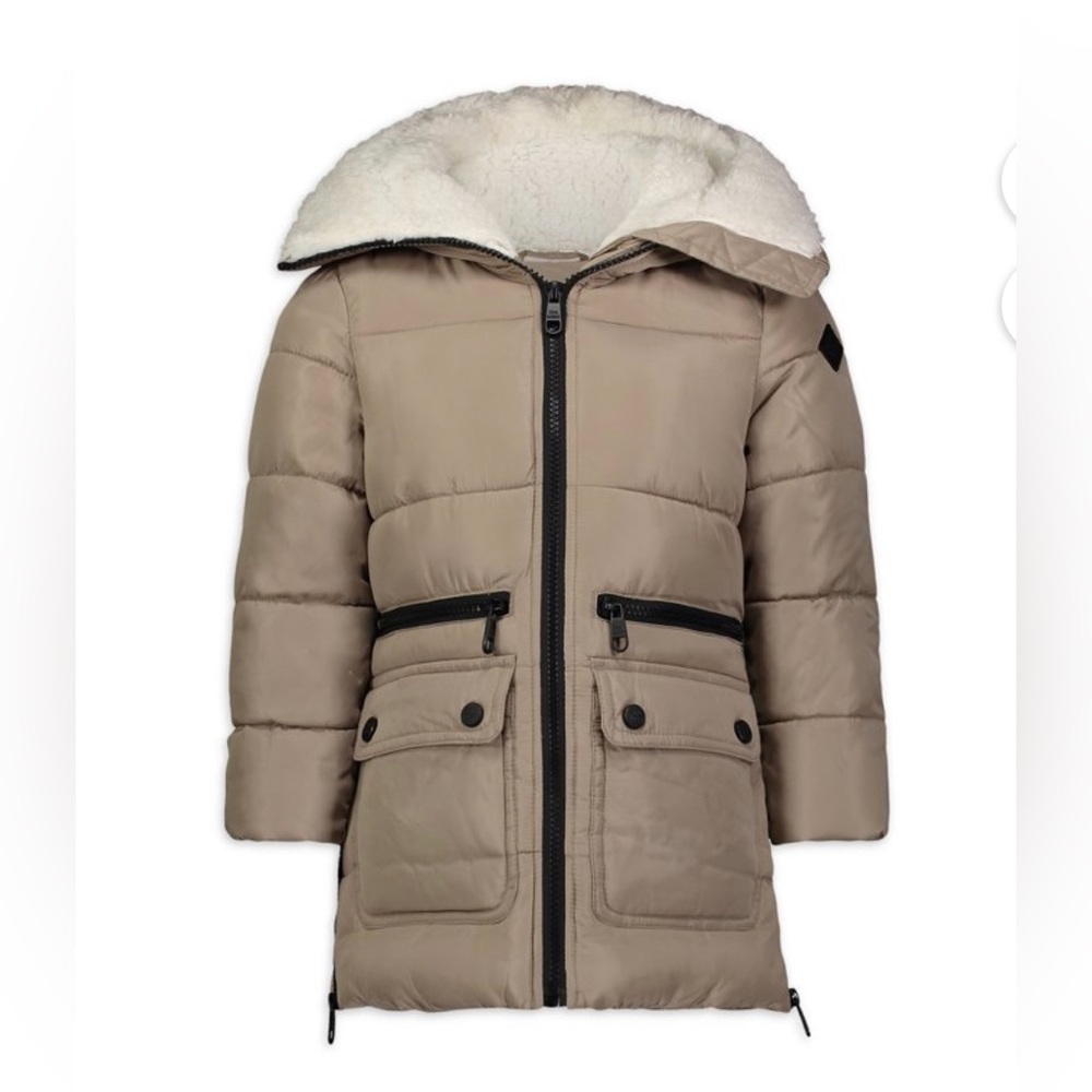 Steve Madden Girls Long Puffer Winter Jacket Coat